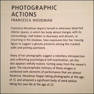 Room Note The Photograph as Performance; Tate Modern (18th Feb - 12th June 2016)